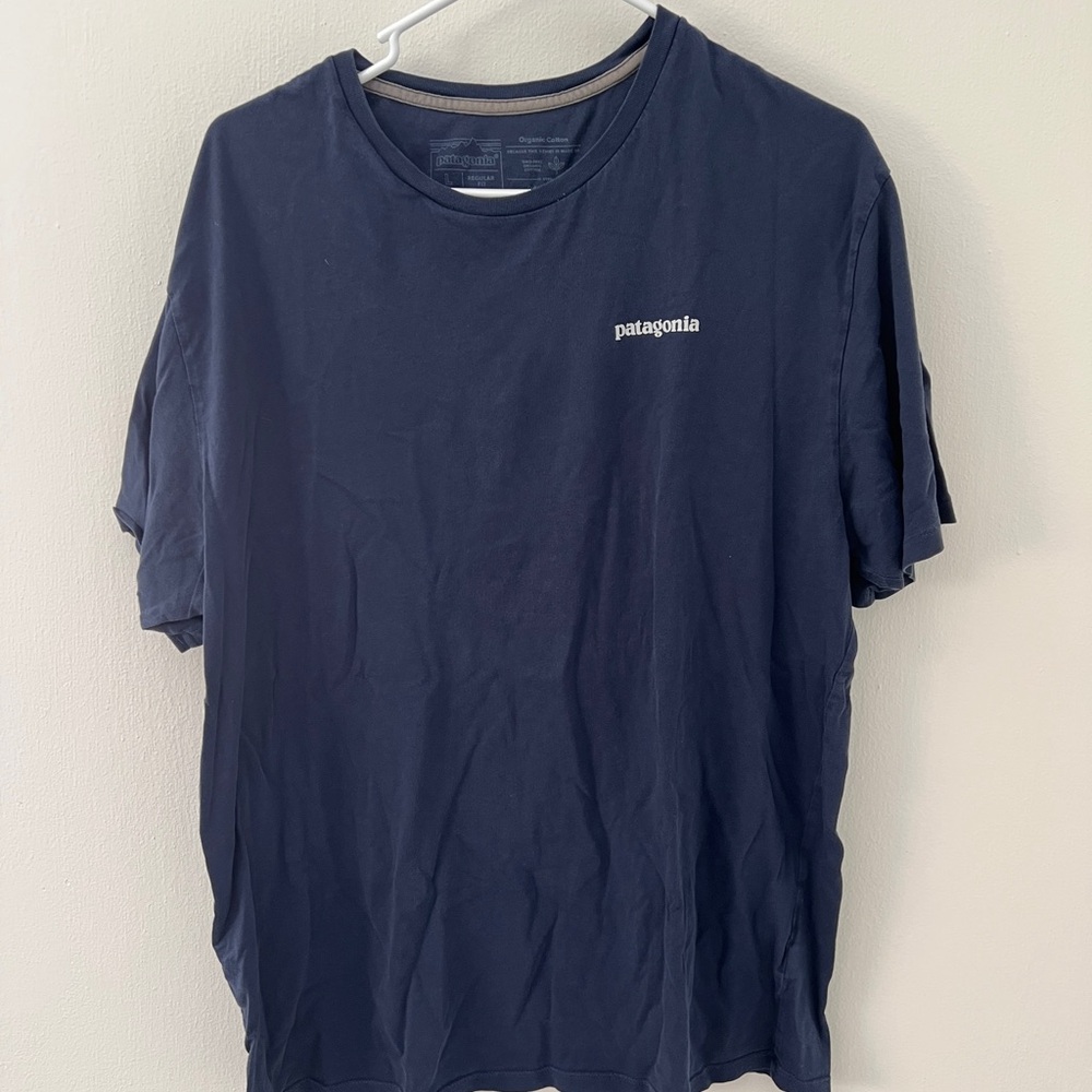 Patagonia Men's Dark Blue Short Sleeve Tee